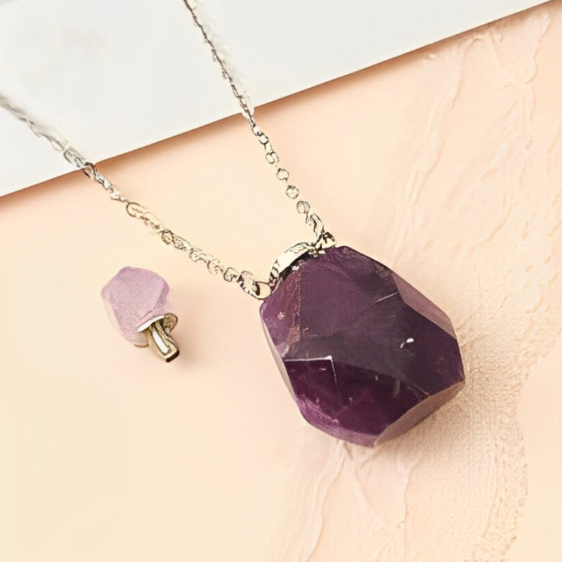 Olivenorma Crystal Essential Oil Diffuser Perfume Bottle Necklace - image 2