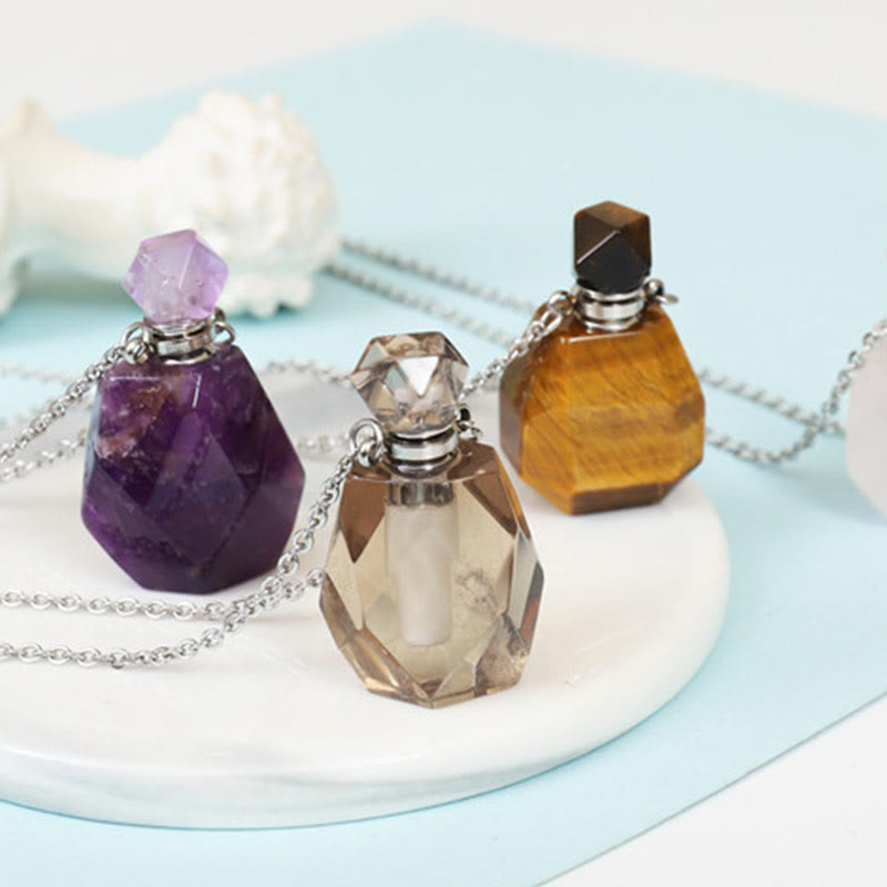 Olivenorma Crystal Essential Oil Diffuser Perfume Bottle Necklace - image 26