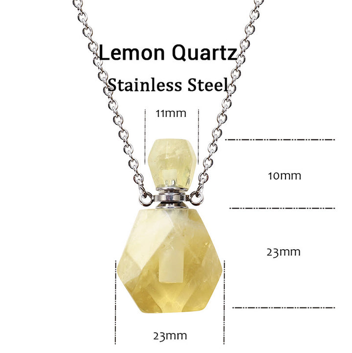 Olivenorma Crystal Essential Oil Diffuser Perfume Bottle Necklace - image 23