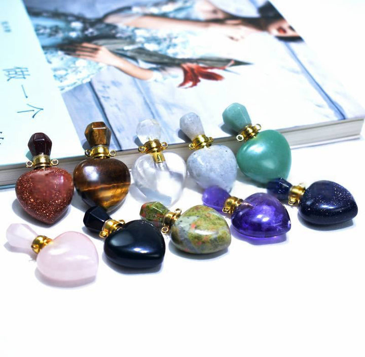 Olivenorma Crystal Essential Oil Diffuser Love Bottle Necklace - image 29