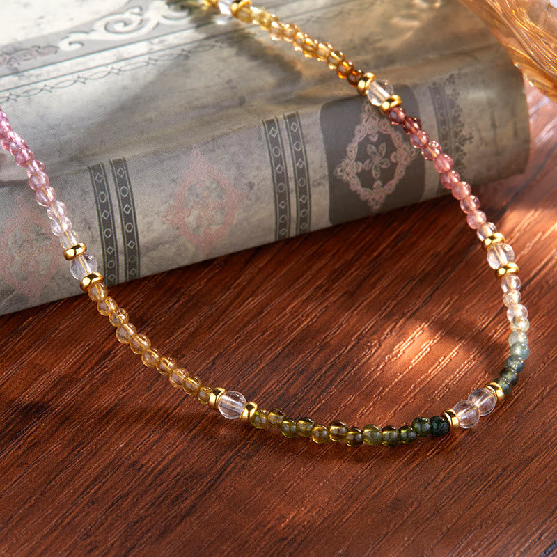 Olivenorma 3mm Natural Tourmaline Beaded Bracelet Necklace - image 6