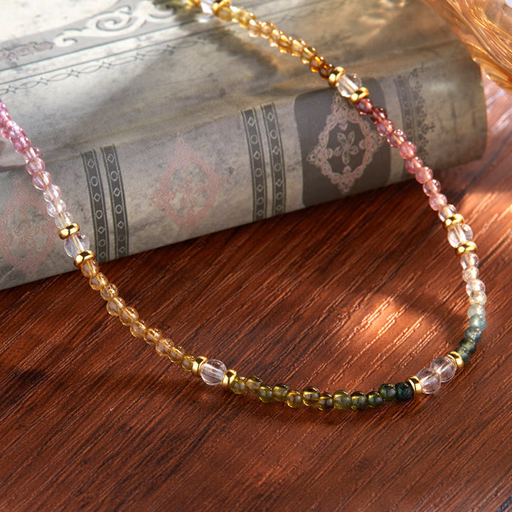 Olivenorma 3mm Natural Tourmaline Beaded Bracelet Necklace - image 6