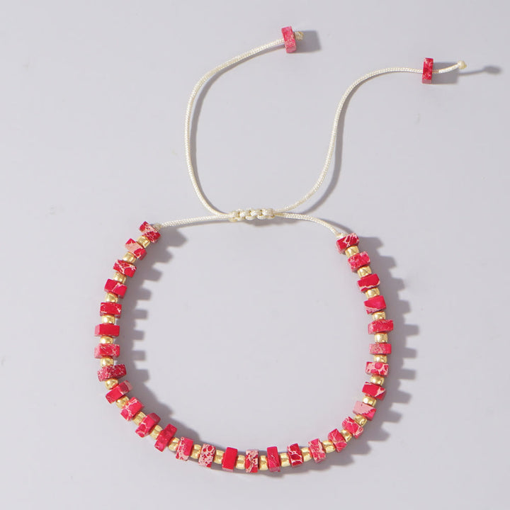 Olivenorma Square Cut Natural Color Emperor Stone Necklace - image 21