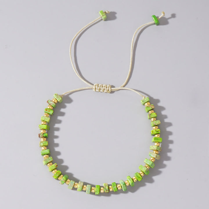 Olivenorma Square Cut Natural Color Emperor Stone Necklace - image 13