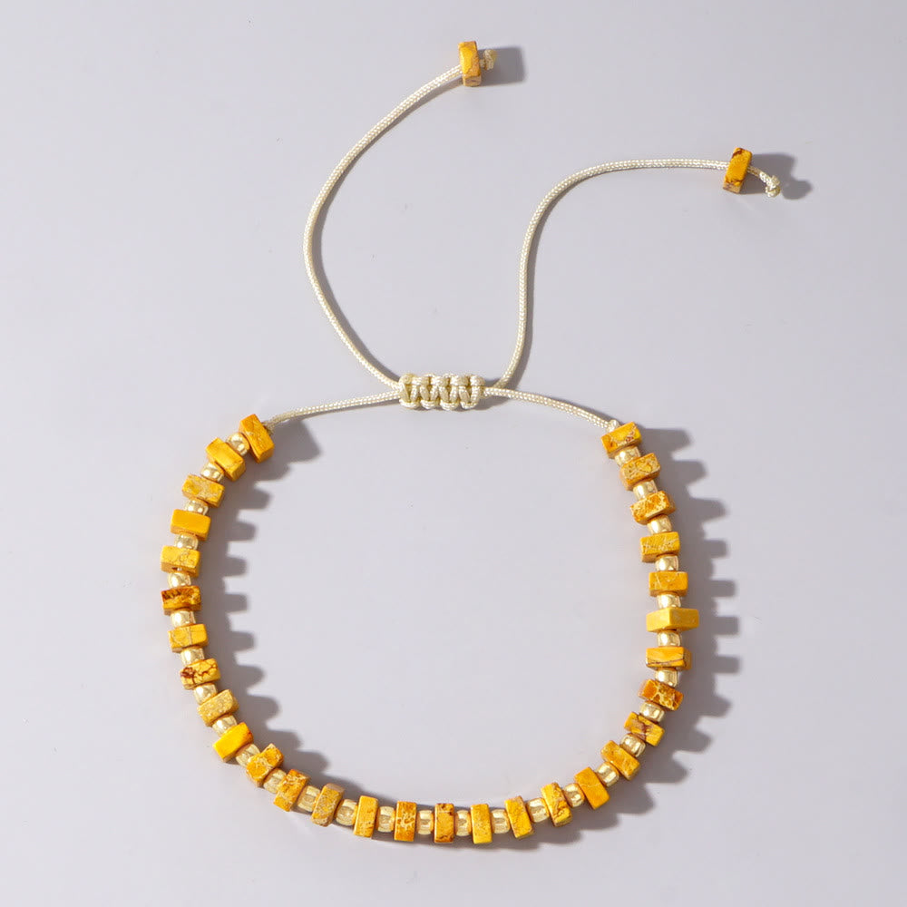 Olivenorma Square Cut Natural Color Emperor Stone Necklace - Yellow Emperor Stone - image 23