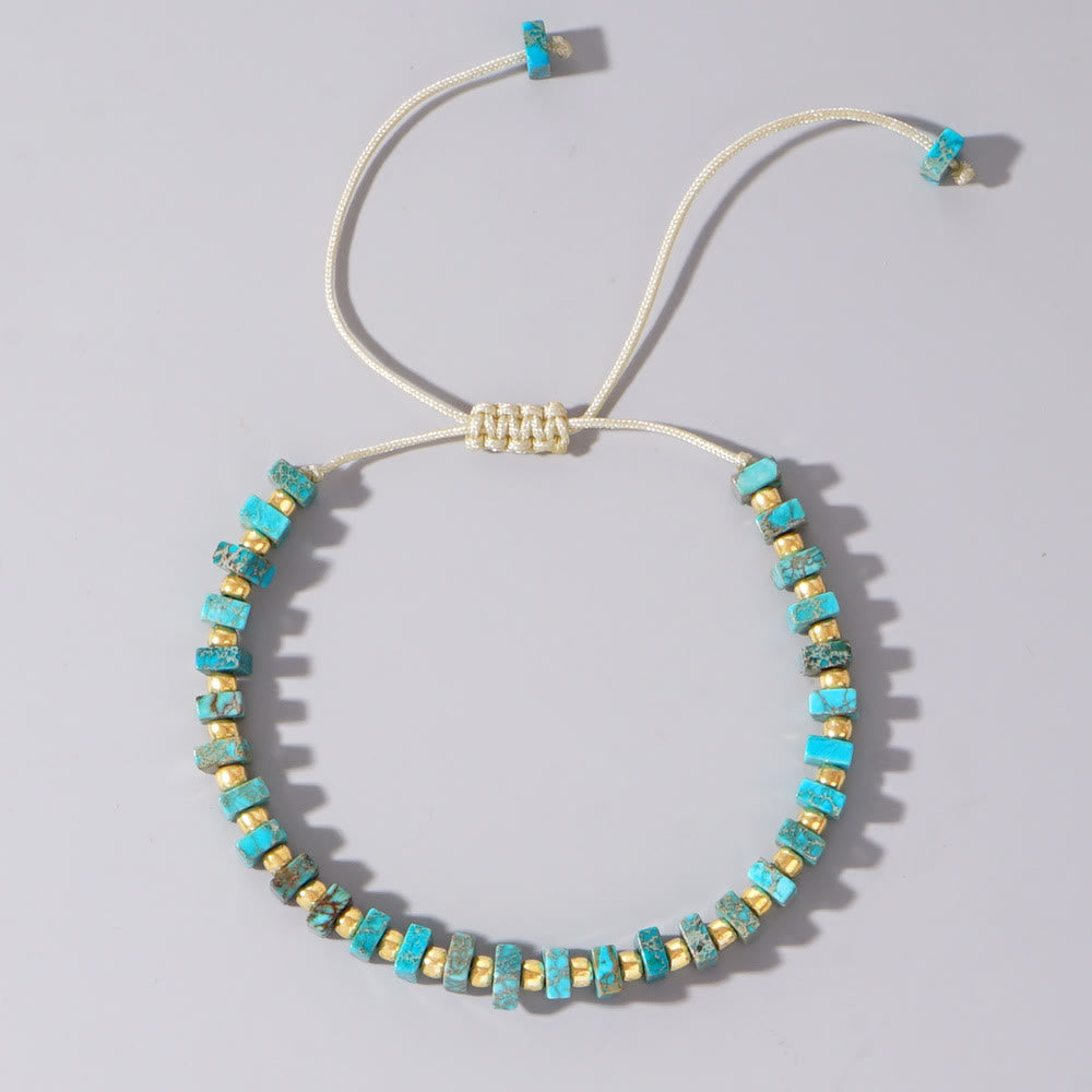Olivenorma Square Cut Natural Color Emperor Stone Necklace - image 10