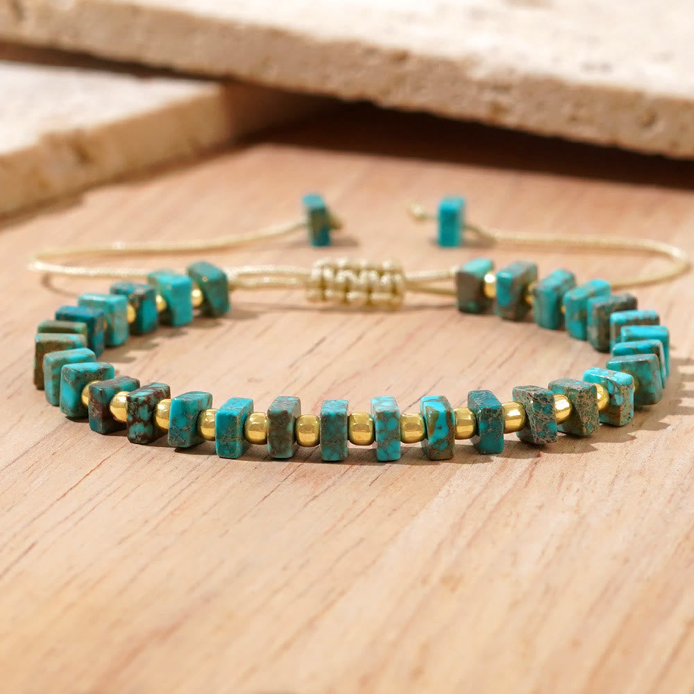 Olivenorma Square Cut Natural Color Emperor Stone Necklace - Emperor Stone - image 9