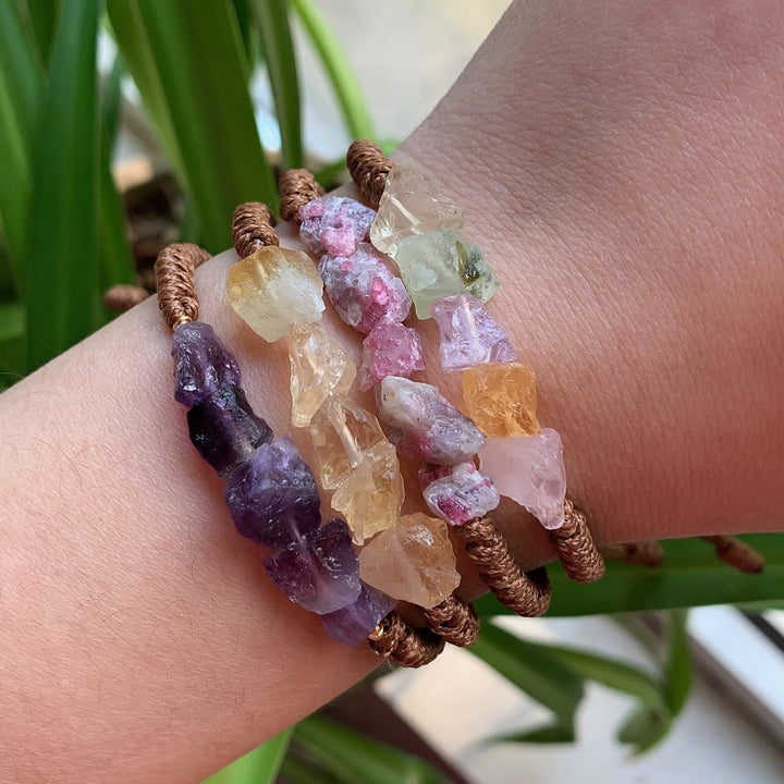 Olivenorma Irregular Natural Elements Braided Drawstring Bracelet - image 41