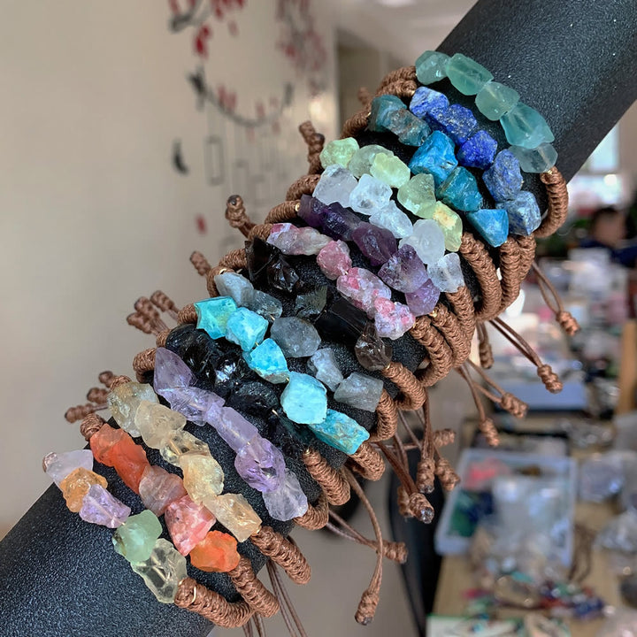 Olivenorma Irregular Natural Elements Braided Drawstring Bracelet - image 35