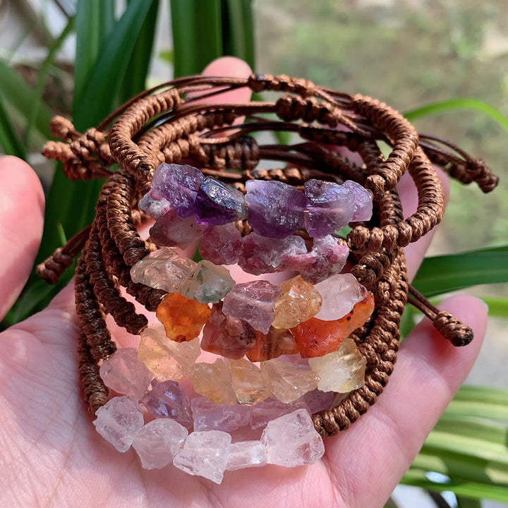 Olivenorma Irregular Natural Elements Braided Drawstring Bracelet - image 37