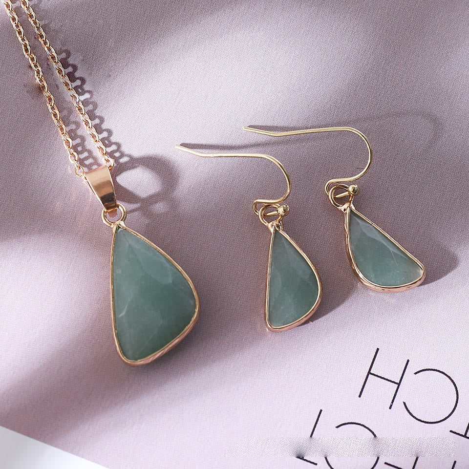 Olivenorma Crystal Cut Half Round Blunt Angle Earrings - image 24