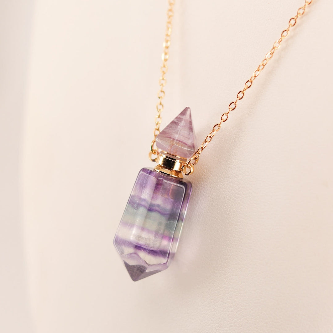 Olivenorma Hexagonal Column Essential Oil Diffuser Bottle Necklace - image 2