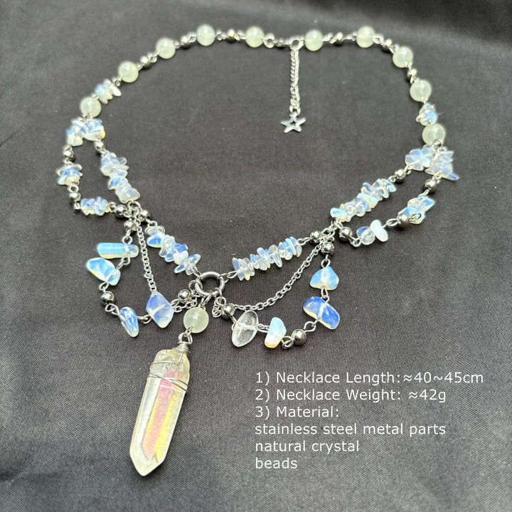 Olivenorma Natural Opalite Layered Choker Necklace - image 10