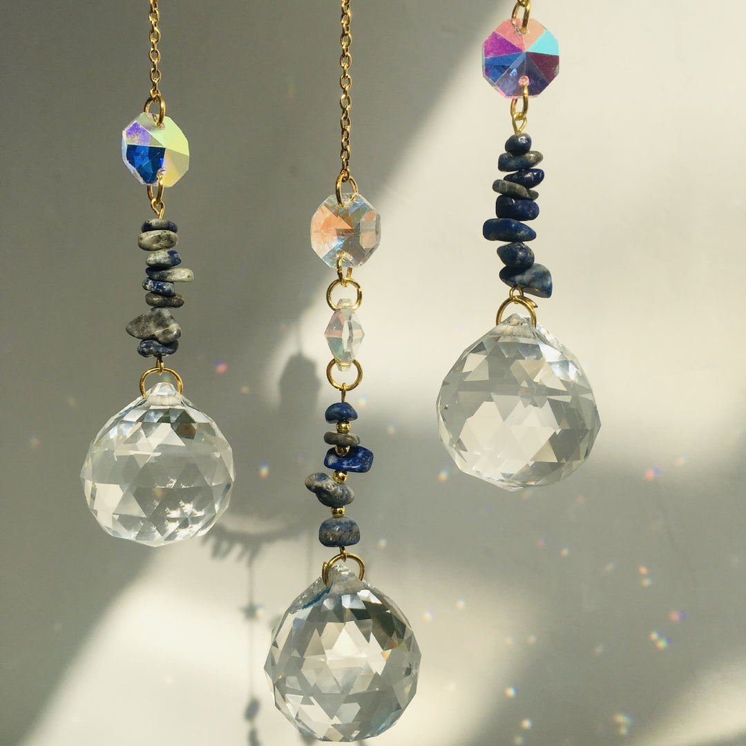 Olivenorma Natural Crystal Vine Moon Butterfly Wind Chime - image 18