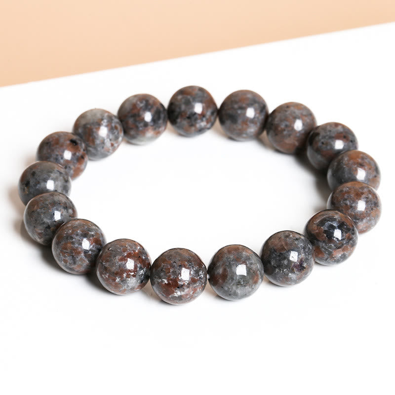 Olivenorma 6-12mm Natural Yooperlite Beads Bracelet - image 4