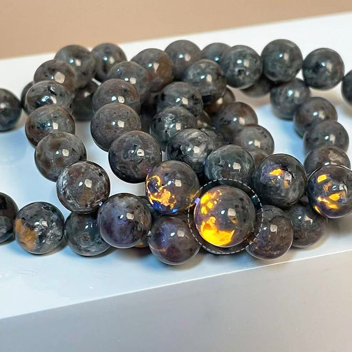 Olivenorma 6-12mm Natural Yooperlite Beads Bracelet - image 3
