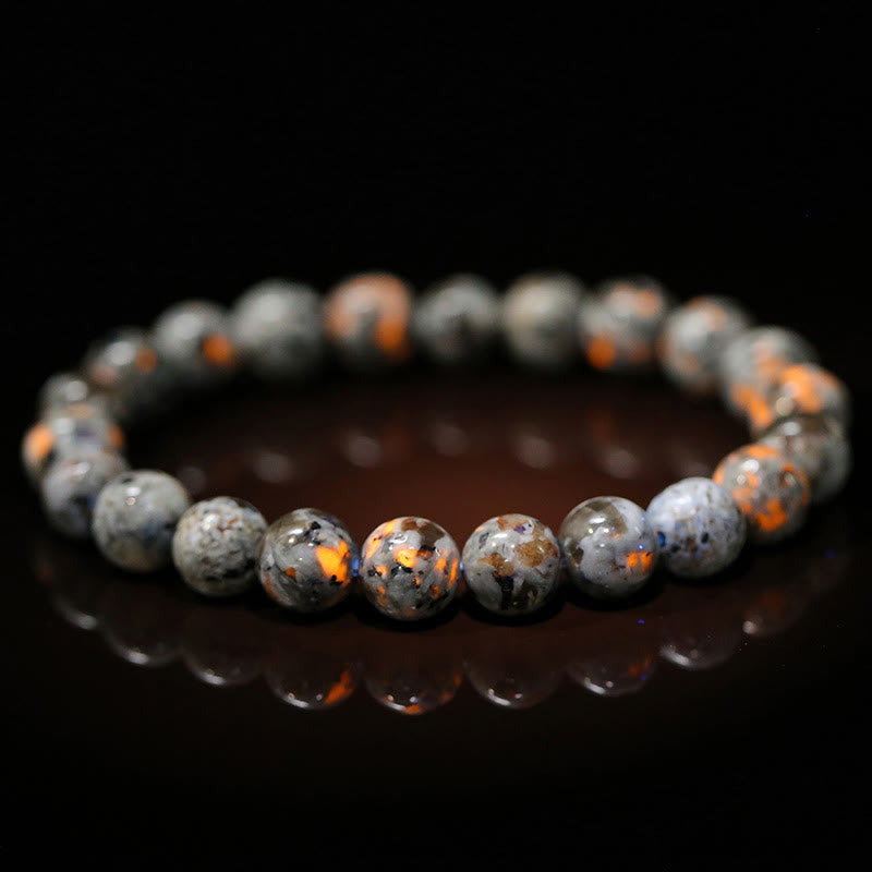 Olivenorma 6-12mm Natural Yooperlite Beads Bracelet - 12mm - image 0