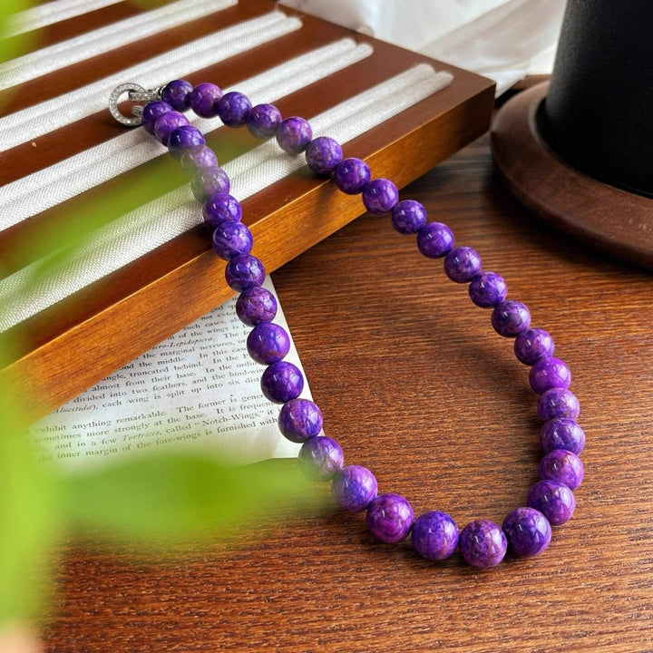 Olivenorma Natural Charoite Beads Necklace - image 3