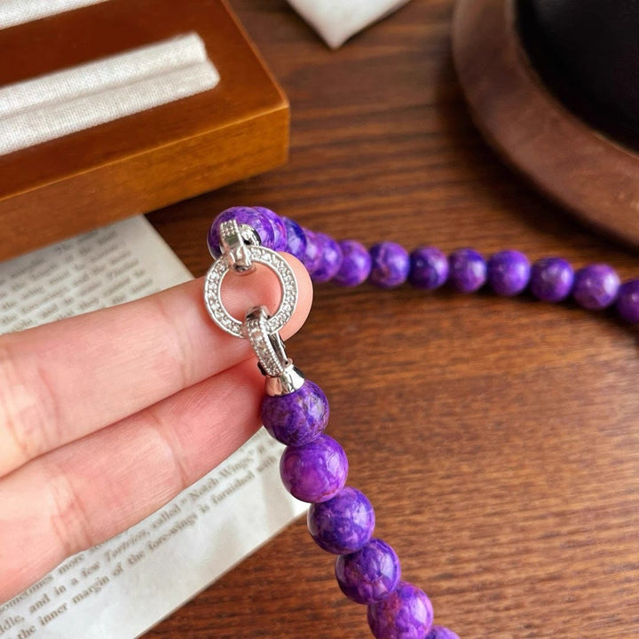 Olivenorma Natural Charoite Beads Necklace - image 5