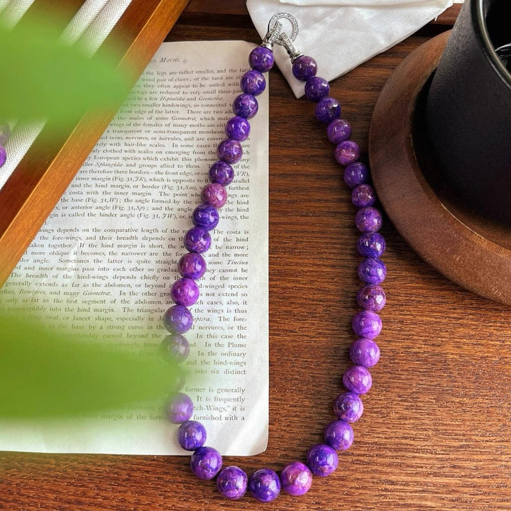 Olivenorma Natural Charoite Beads Necklace - image 7