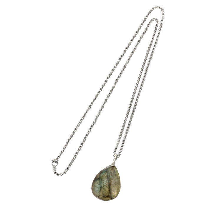 Olivenorma Labradorite Water Drop Pendant Necklace - image 4