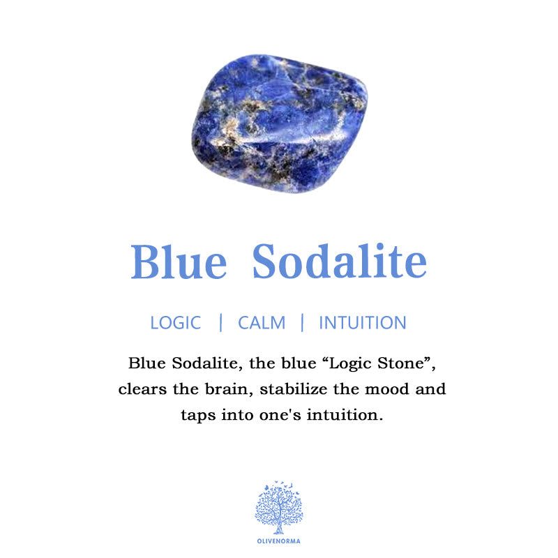 Olivenorma Aquamarine Blue Sodalite Multi-Wrap Braided Bracelet - image 6