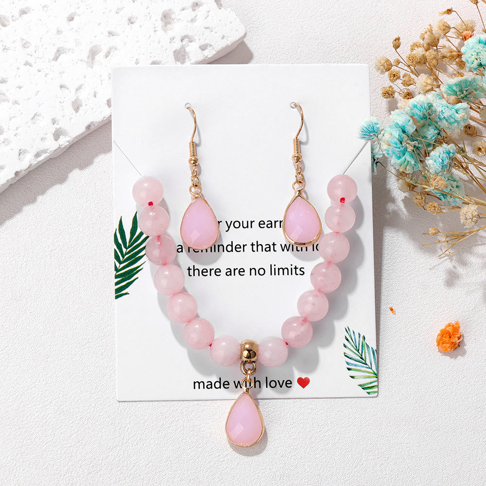 Olivenorma Crystal Beads Drop Pendant Jewelry Set - image 18