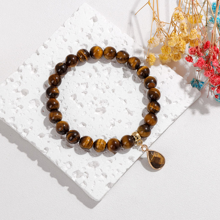 Olivenorma 8mm Natural Irregular Crystal Beads Bracelet - image 22