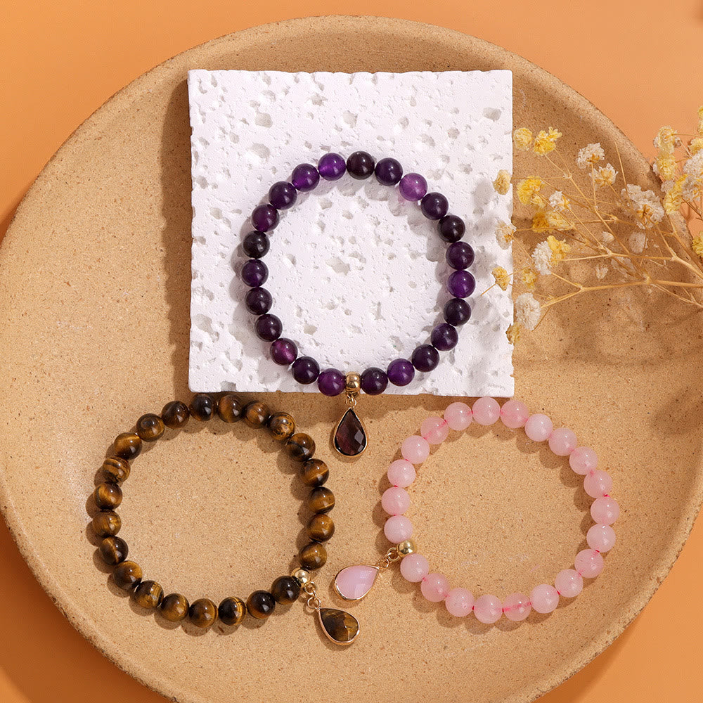 Olivenorma 8mm Natural Irregular Crystal Beads Bracelet - image 25