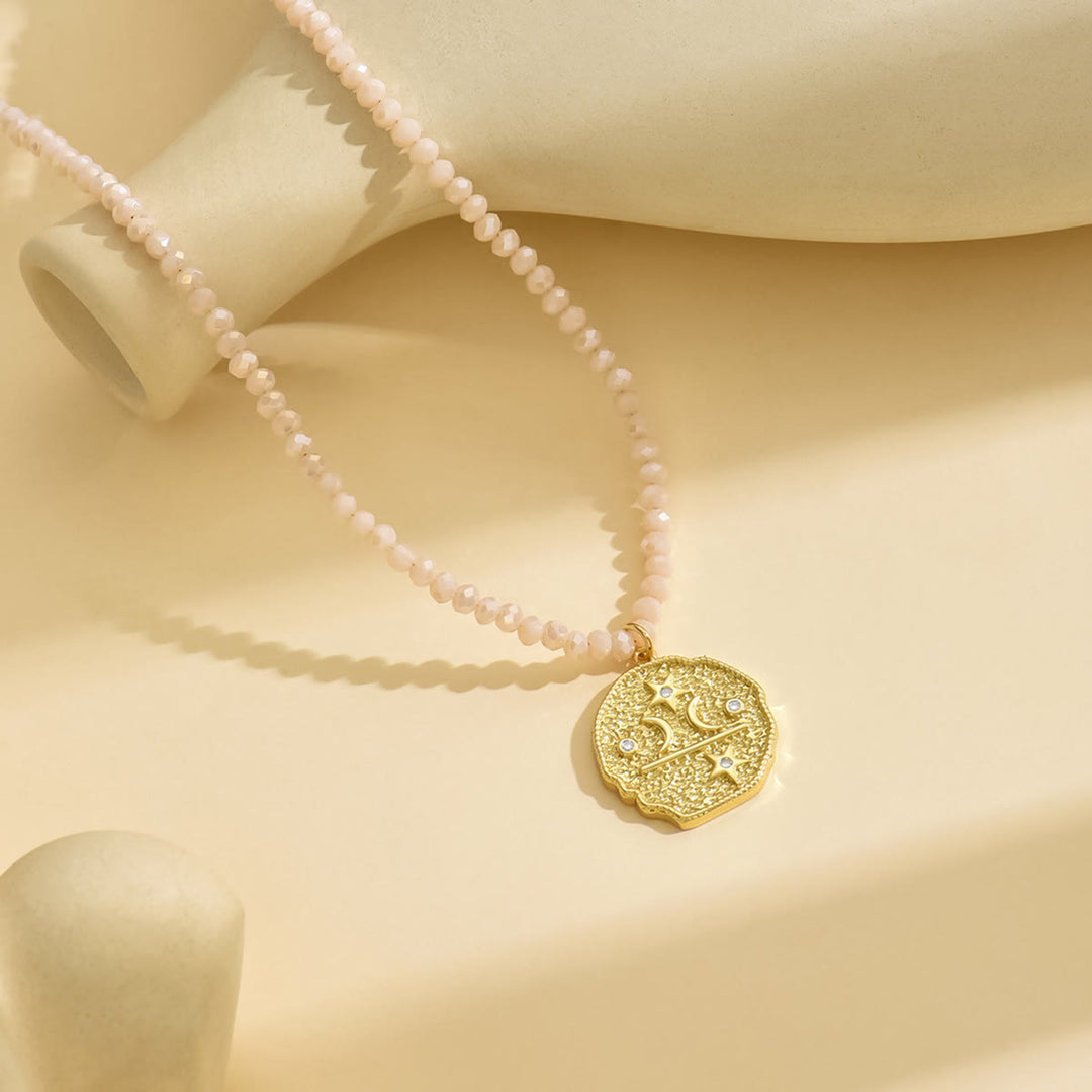 Olivenorma Natural Crystal Beads Sun Evil Eye Pendant Necklace - image 21