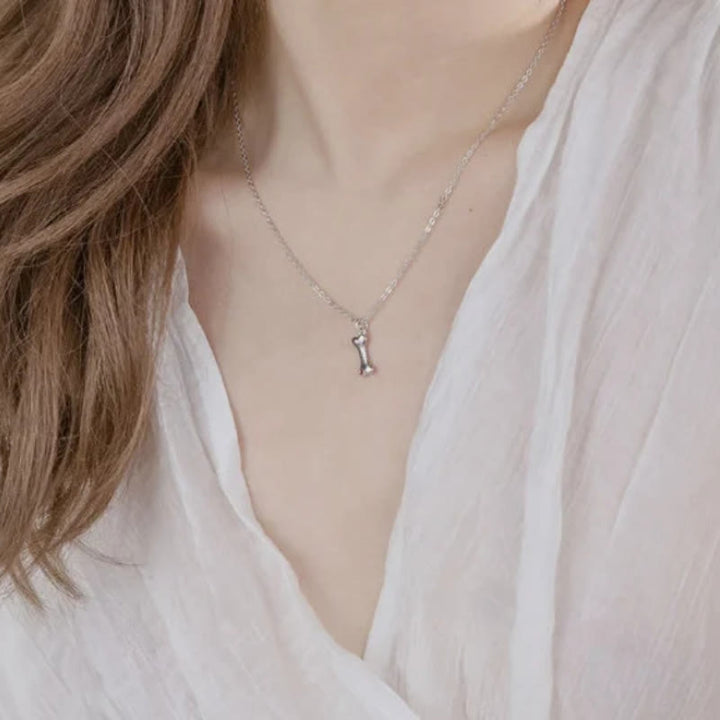 Olivenorma Custom Stainless Steel Dog Bone Birthstone Necklace - image 1