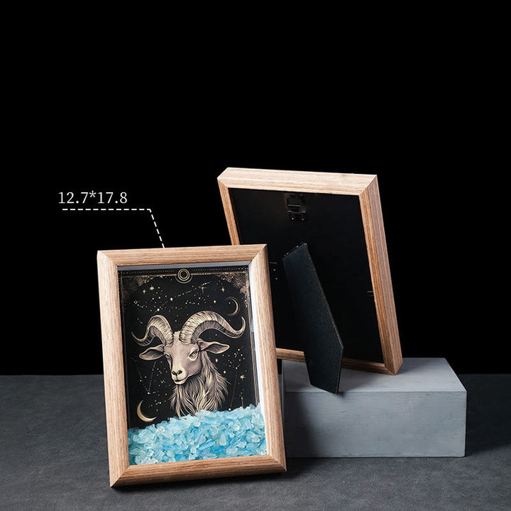 Olivenorma Natural Gravel Zodiac Photo Frame Decoration - image 25