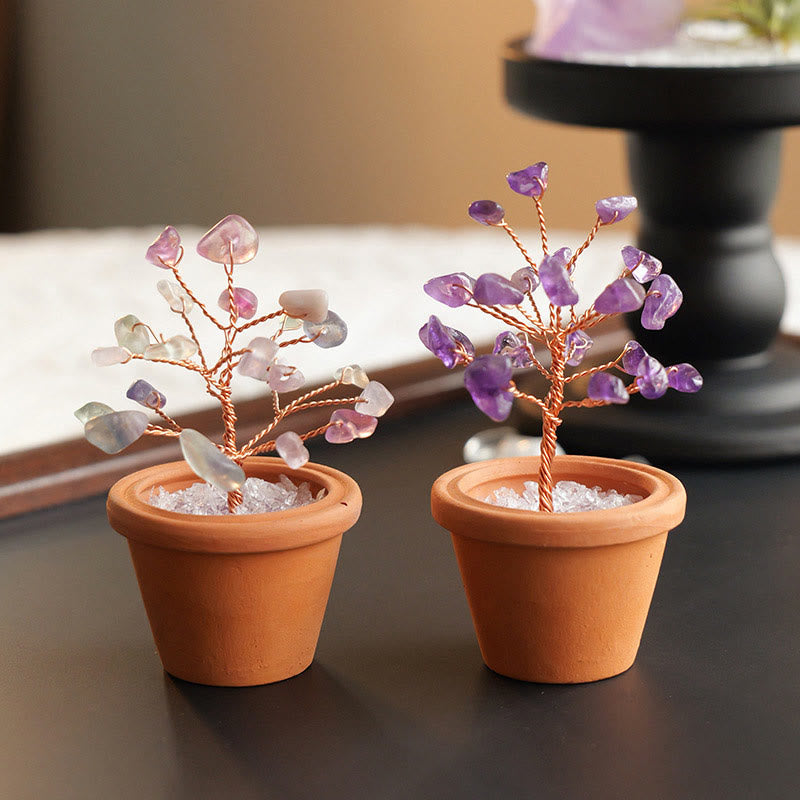 Olivenorma Natural Gravel Fortune Tree In Ceramic Pot Decoration - image 20