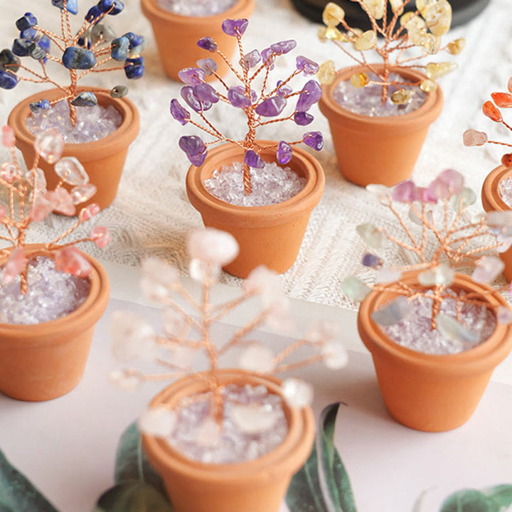 Olivenorma Natural Gravel Fortune Tree In Ceramic Pot Decoration - image 23