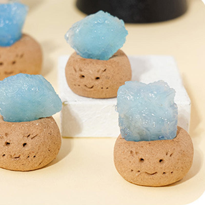 Olivenorma Natural Aquamarine Small Bean Decoration - image 5