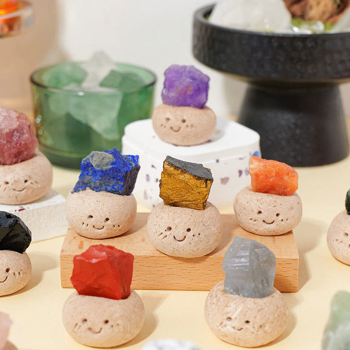 Olivenorma Natural Irregular Crystal Small Bean Decoration - image 0