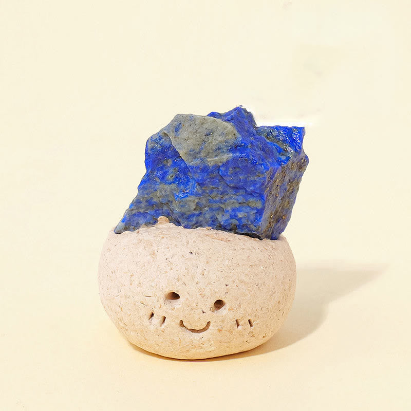 Olivenorma Natural Irregular Crystal Small Bean Decoration - Lapis Lazuli - image 7