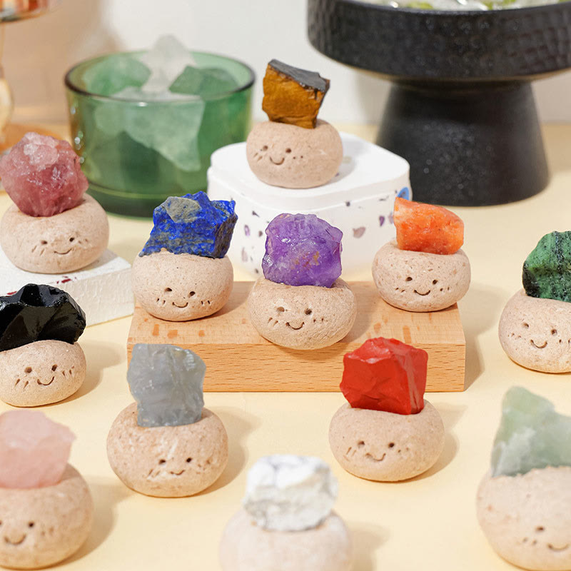 Olivenorma Natural Irregular Crystal Small Bean Decoration - image 1