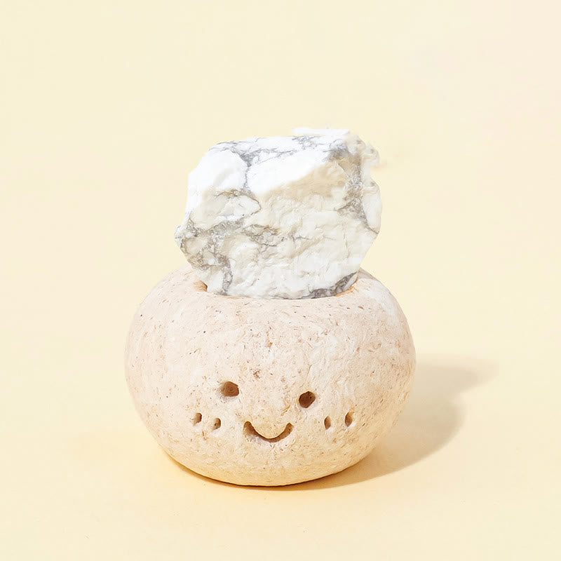 Olivenorma Natural Irregular Crystal Small Bean Decoration - White Turquoise - image 23