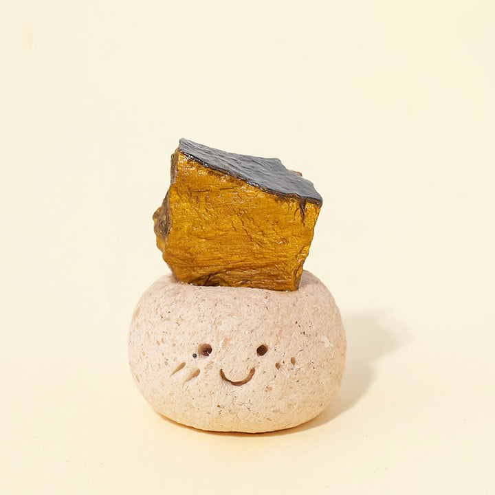 Olivenorma Natural Irregular Crystal Small Bean Decoration - Tiger Eye - image 21