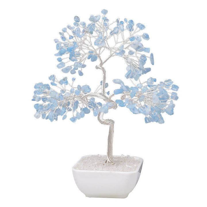 Olivenorma Natural Aquamarine Ceramic Base Feng Shui Tree - image 9