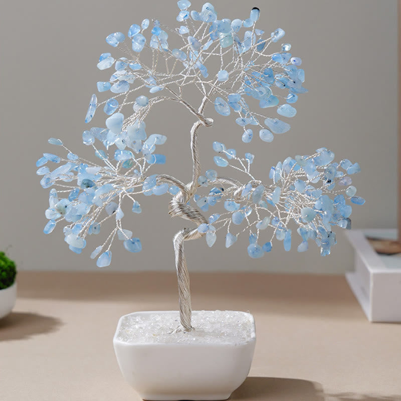 Olivenorma Natural Aquamarine Ceramic Base Feng Shui Tree - image 5