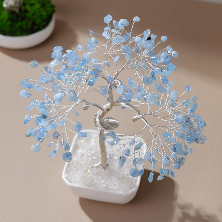Olivenorma Natural Aquamarine Ceramic Base Feng Shui Tree - image 6