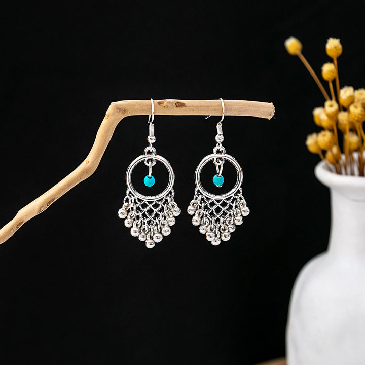 Olivenorma Retro Ethnic Style Bohemian Tassel Turquoise Earrings - Style 20 - image 20