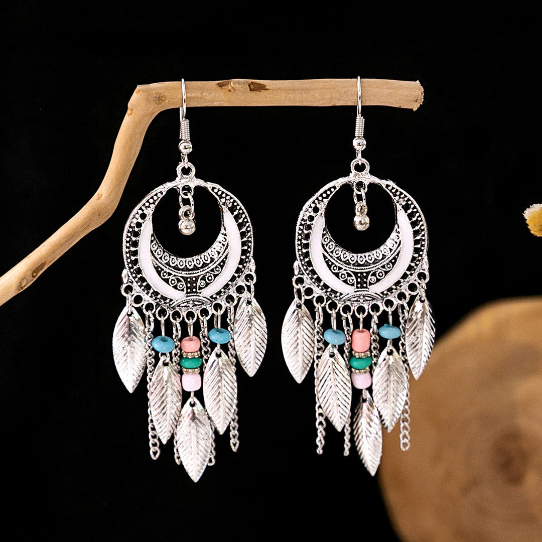 Olivenorma Retro Ethnic Style Bohemian Tassel Turquoise Earrings - Style 34 - image 34