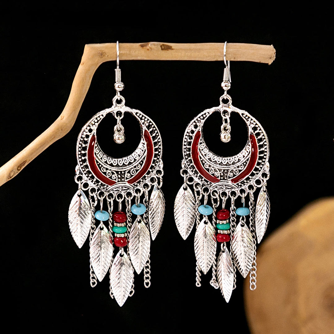 Olivenorma Retro Ethnic Style Bohemian Tassel Turquoise Earrings - Style 32 - image 32