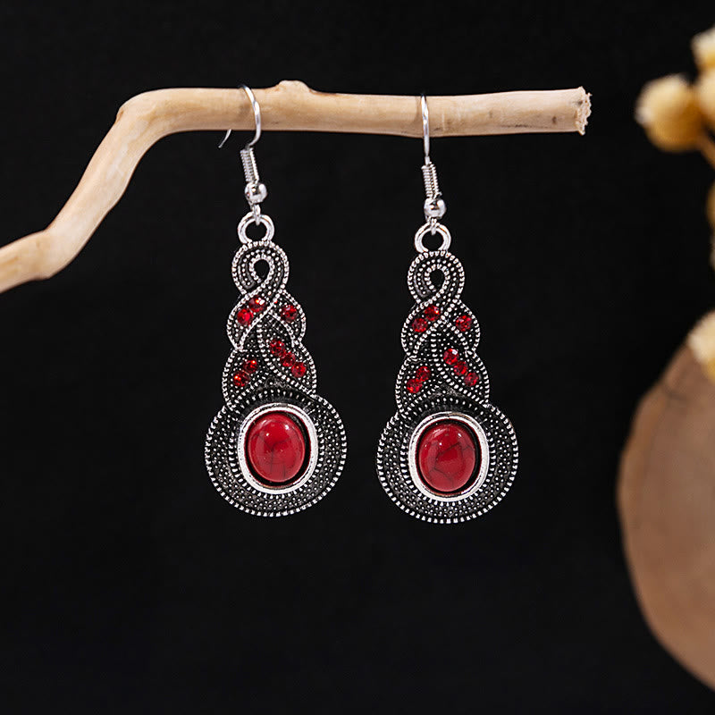 Olivenorma Retro Ethnic Style Bohemian Tassel Turquoise Earrings - Style 59 - image 59