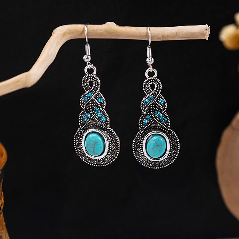 Olivenorma Retro Ethnic Style Bohemian Tassel Turquoise Earrings - Style 60 - image 60