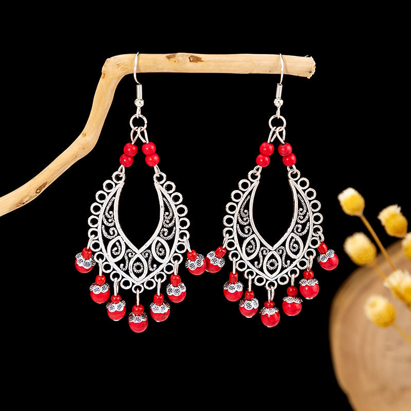 Olivenorma Retro Ethnic Style Bohemian Tassel Turquoise Earrings - Style 70 - image 70