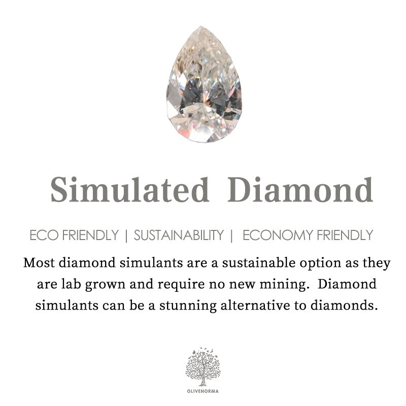 Olivenorma "Gypsophila" Simulated Diamond Heart Ring - image 7